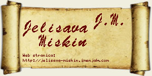 Jelisava Miskin vizit kartica